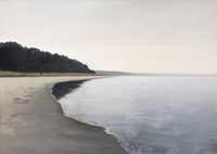 Mist Solitude Coastal 11 Painting Art - Horizontal