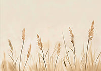 Golden Sway Organic Painting Art - Horizontal