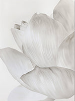 Pearl Bloom Organic Soft Painting Art - Vertical
