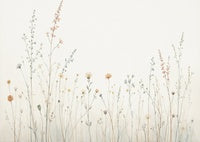 Linen Bloom Organic Painting Art - Horizontal
