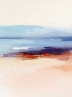 Blush Drift Coastal Painting Art - Set of 2