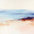 Blush Drift Coastal Soft Painting Art - Square