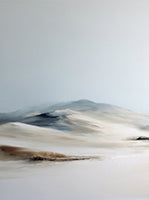 Mist Solitude Atmospheric 2 Painting Art - Set of 2