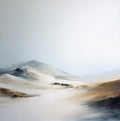Frost Silence Atmospheric Painting Art - Square