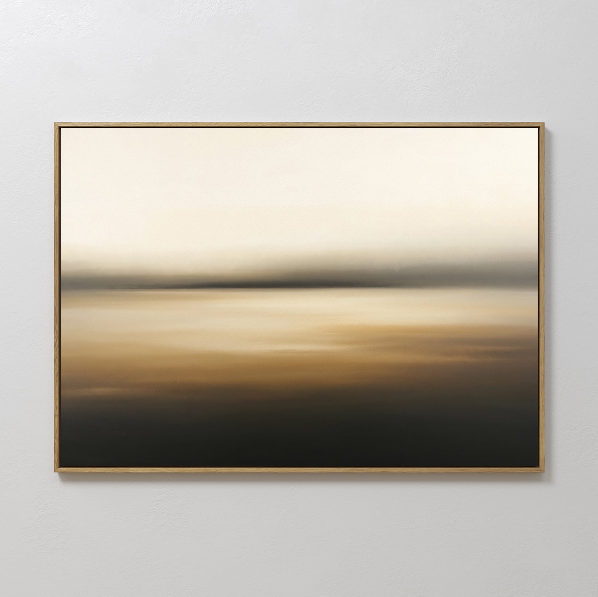 Original hand painted black gold ivory atmospheric abstract oil painting canvas wall art, nordic scandinavian elegant luxury modern living room home d