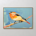 bright songbird  canvas art - horizontal - horizontal wall art