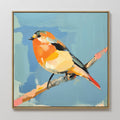 bright songbird  canvas art - square - square wall art