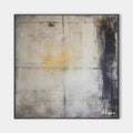 Original hand painted amber charcoal ivory abstract oil painting canvas wall art, nordic scandinavian elegant luxury modern living room