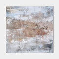 Original hand painted sienna dusty rose grey abstract oil painting canvas wall art, nordic scandinavian elegant luxury modern living ro