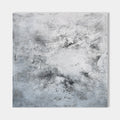 Original hand painted grey white charcoal textured abstract oil painting canvas wall art, nordic scandinavian minimalist elegant luxury