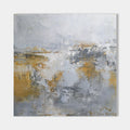 Original hand painted amber gold grey textured abstract oil painting canvas wall art, nordic scandinavian elegant luxury modern living
