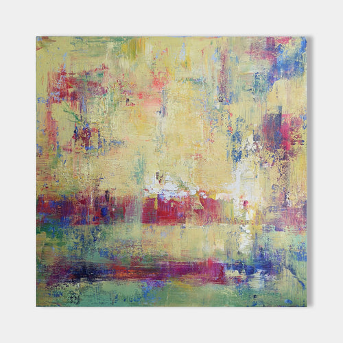 Original hand painted amber gold crimson abstract oil painting canvas wall art, nordic scandinavian elegant luxury modern living room h