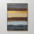 Original hand painted brown grey gold abstract oil painting canvas wall art, nordic scandinavian elegant luxury modern living room home decor interior