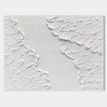 Original hand painted white textured abstract oil painting canvas wall art, nordic scandinavian minimalist elegant luxury modern living