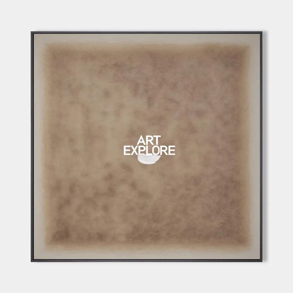 Original hand painted warm taupe abstract oil painting canvas wall art, nordic scandinavian minimalist elegant luxury modern living roo