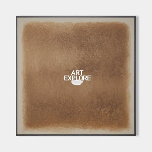 Original hand painted amber golden brown textured abstract oil painting canvas wall art, nordic scandinavian minimalist elegant luxury