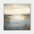 Original hand painted pearl grey gold coastal abstract oil painting canvas wall art, nordic scandinavian minimalist elegant luxury mode