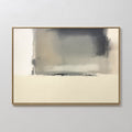 Original hand painted ivory charcoal grey atmospheric abstract oil painting canvas wall art, nordic scandinavian elegant luxury minimalist modern home