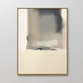 Original hand painted grey charcoal ivory atmospheric abstract oil painting canvas wall art nordic scandinavian elegant luxury modern home decor inter